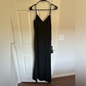 Lulu’s black floor length dress